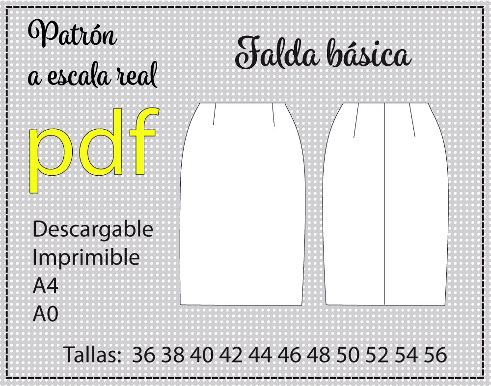 la tienda de patrones de alfiler de gancho patron de falda basica en pdff
